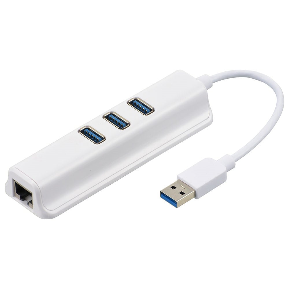 オーム電機　ＵＳＢ→ＬＡＮ変換アダプター　ＰＣ－ＳＨ３ＰＬ０９－Ｗ