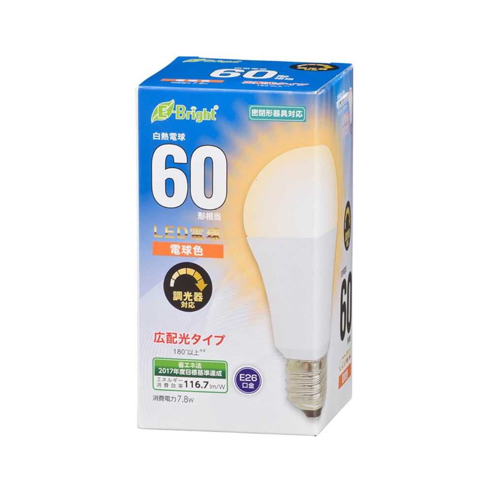 調光ＬＥＤ電球Ｅ２６　ＬＤＡ８Ｌ‐Ｇ／Ｄ　ＡＳ２０