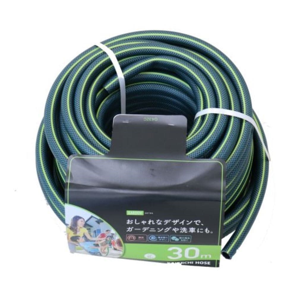 カクイチ　耐圧防藻ホース　グリーン　１５ｍｍ×３０ｍ　Ｇ４３２Ｃ 30m