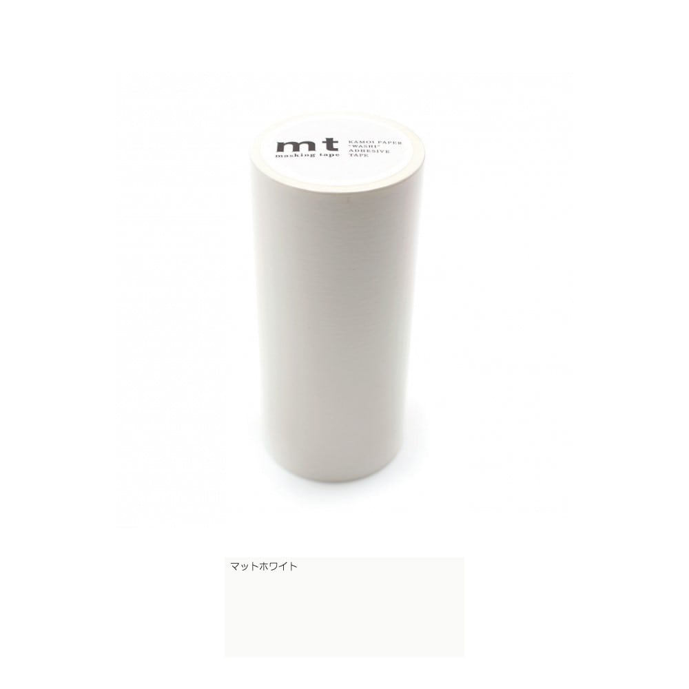 カモ井加工紙　ＭＴ１０Ｗ２０８　１００ｍｍ×７ｍ巻 マットホワイト