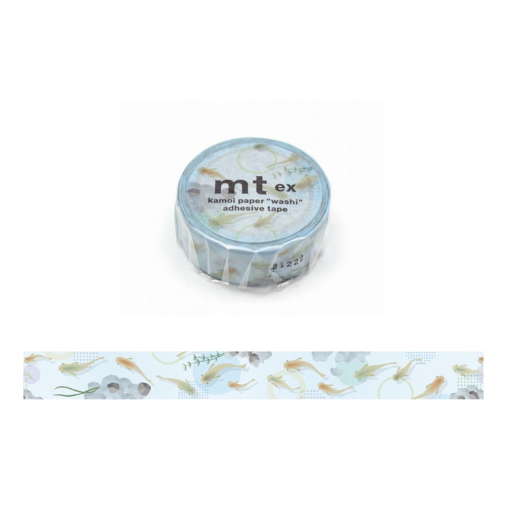 カモ井加工紙　ＭＴＥＸ１Ｐ２１９　１５ｍｍ×７ｍ巻 めだか