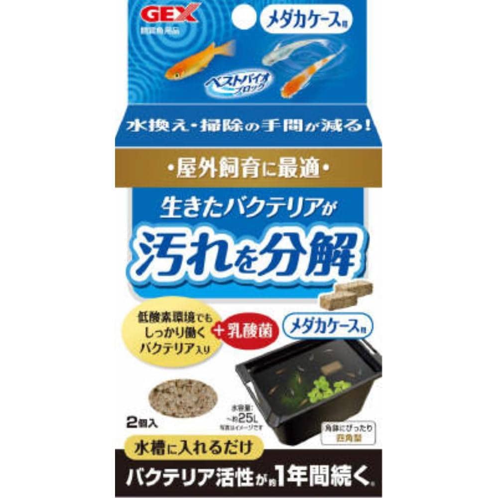 ＧＥＸ　ベストバイオブロック　メダカケース用２個入