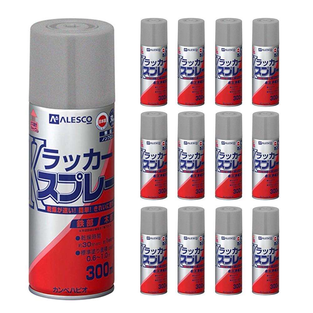 Ｋラッカースプレー　３００ＭＬ　ぎん色　×１２個セット ぎん色 12個セット