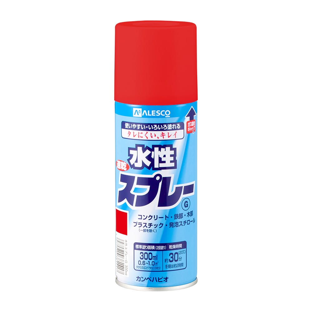 カンペハピオ(Kanpe Hapio) 水性スプレーＧ３００ml レッド レッド ３００ml