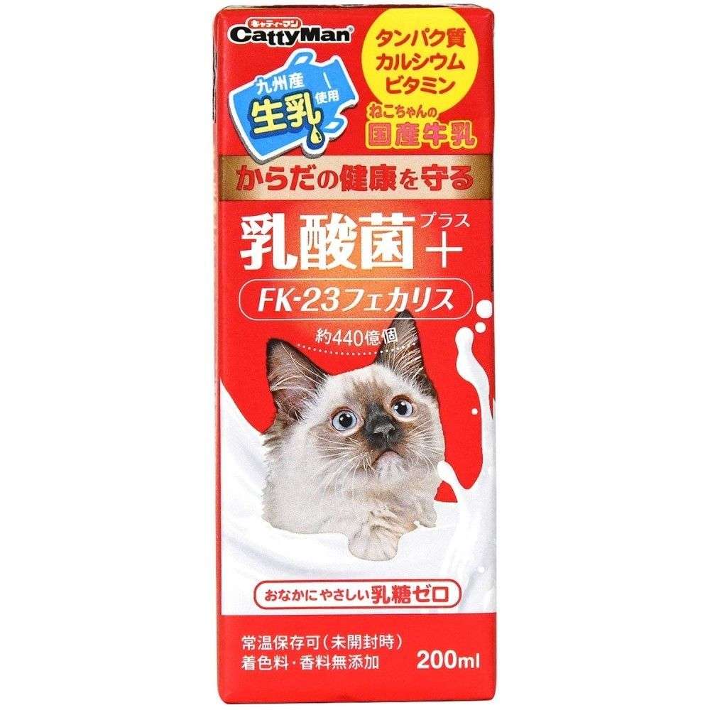 ねこちゃんの国産牛乳 乳酸菌プラス 200ml 乳酸菌プラス