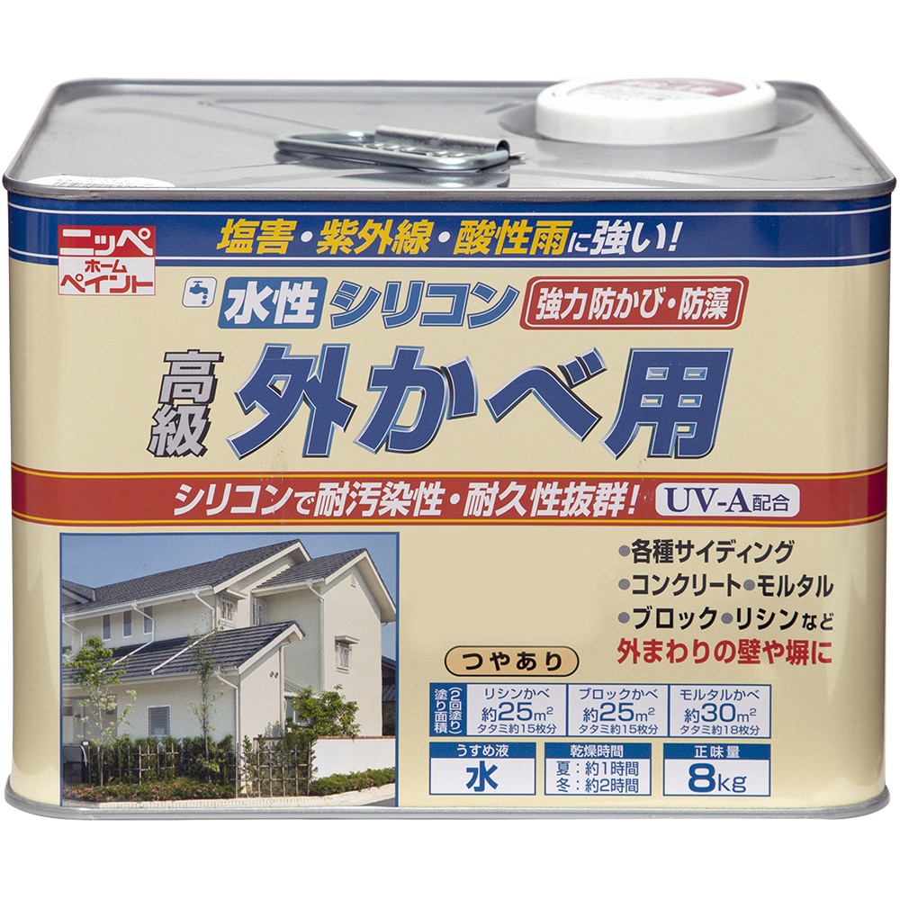 ニッペホームプロダクツ 水性シリコン外かべ用 ホワイト 8kg(8kg ホワイト): 塗料・接着剤・補修用品|ホームセンターコーナンの通販サイト