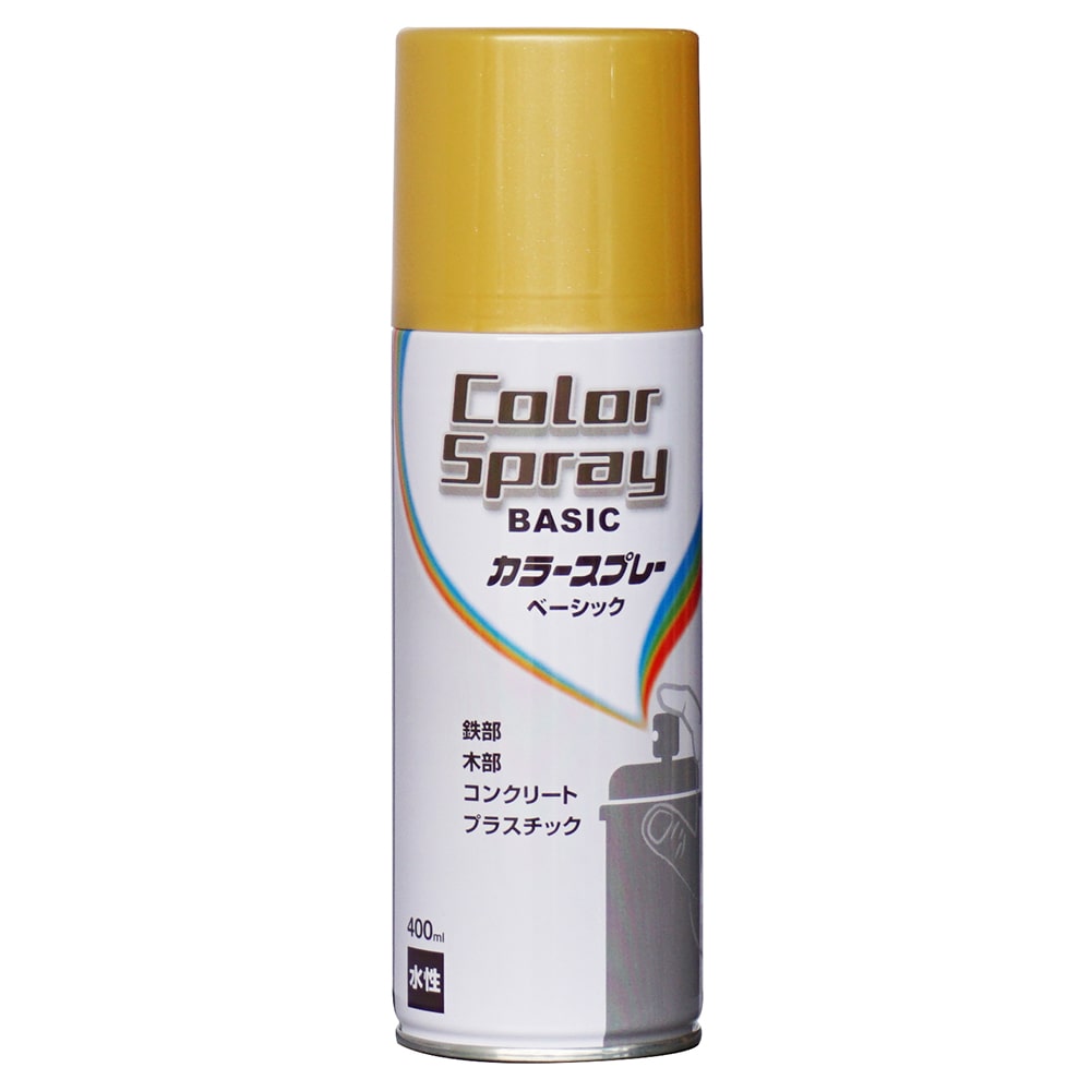 ニッペホームプロダクツ カラースプレーベーシック ゴールドメタリック 400ml ゴールドメタリック