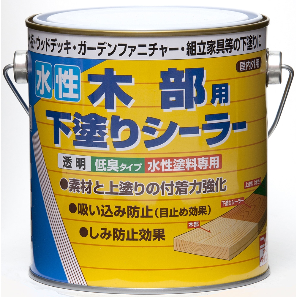 ニッペホームプロダクツ 水性木部用下塗りシーラー 0.7L 透明 0.7L