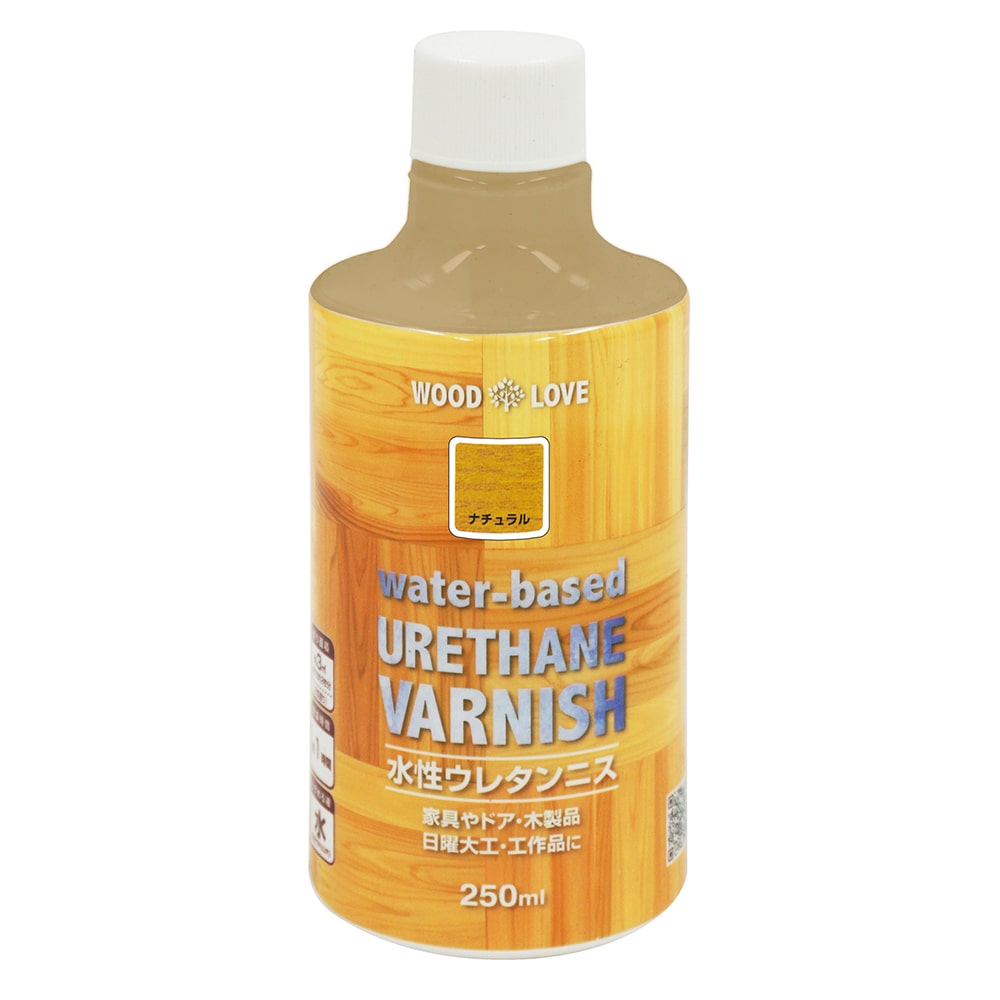 ニッペホームプロダクツ WOODLOVE　水性ウレタンニス ナチュラル 250ml ナチュラル 250ml