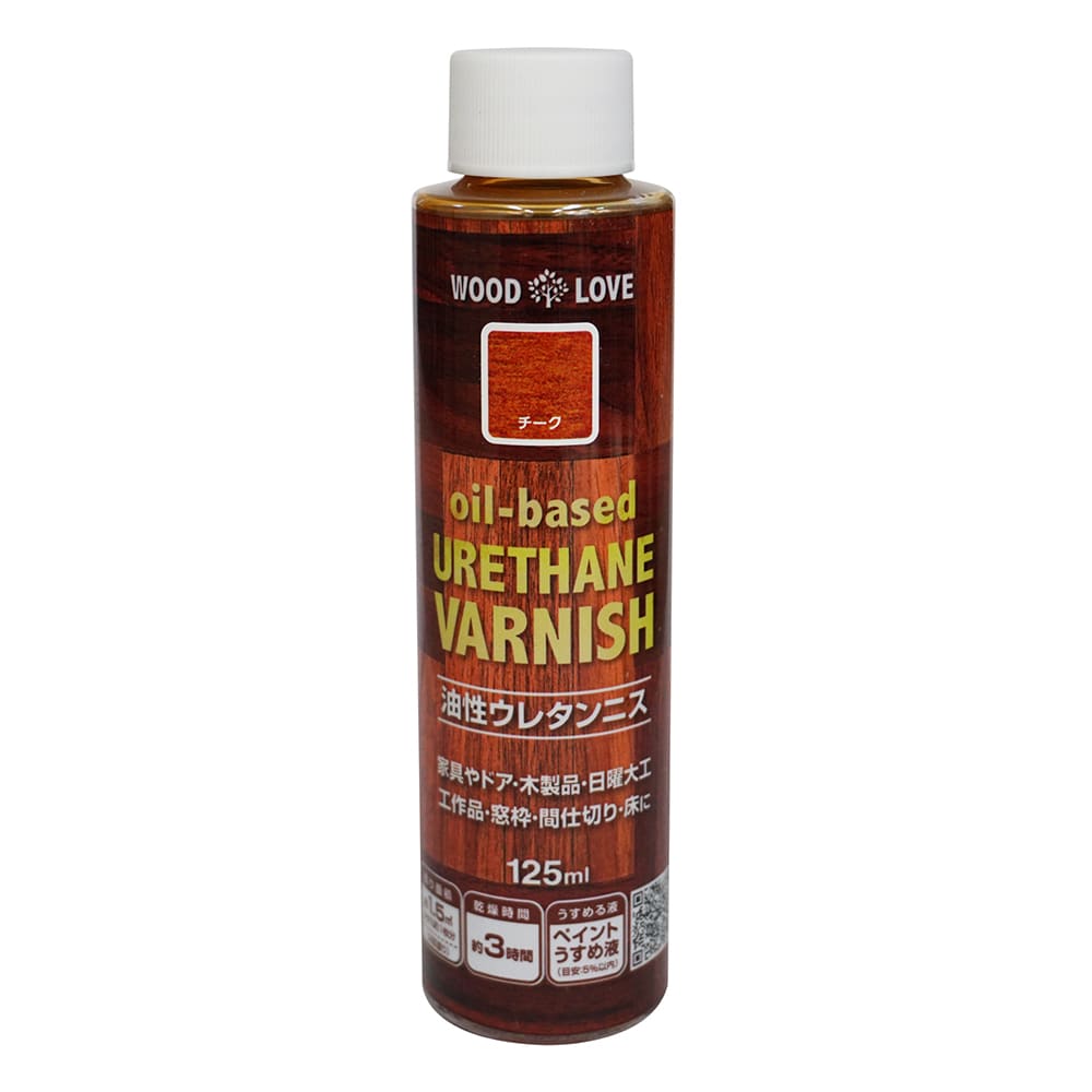 ニッペホームプロダクツ WOODLOVE　油性ウレタンニス チーク 125ml