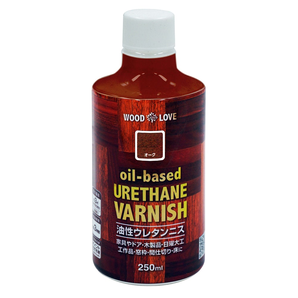 ニッペホームプロダクツ WOODLOVE　油性ウレタンニス オーク 250ml オーク 250ml