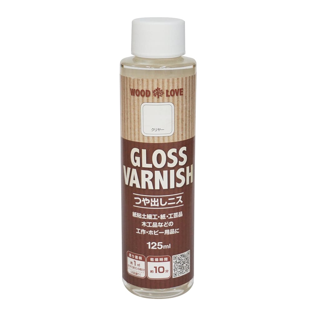 ニッペホームプロダクツ WOODLOVE　つや出しニス クリヤー 125ml 125ml