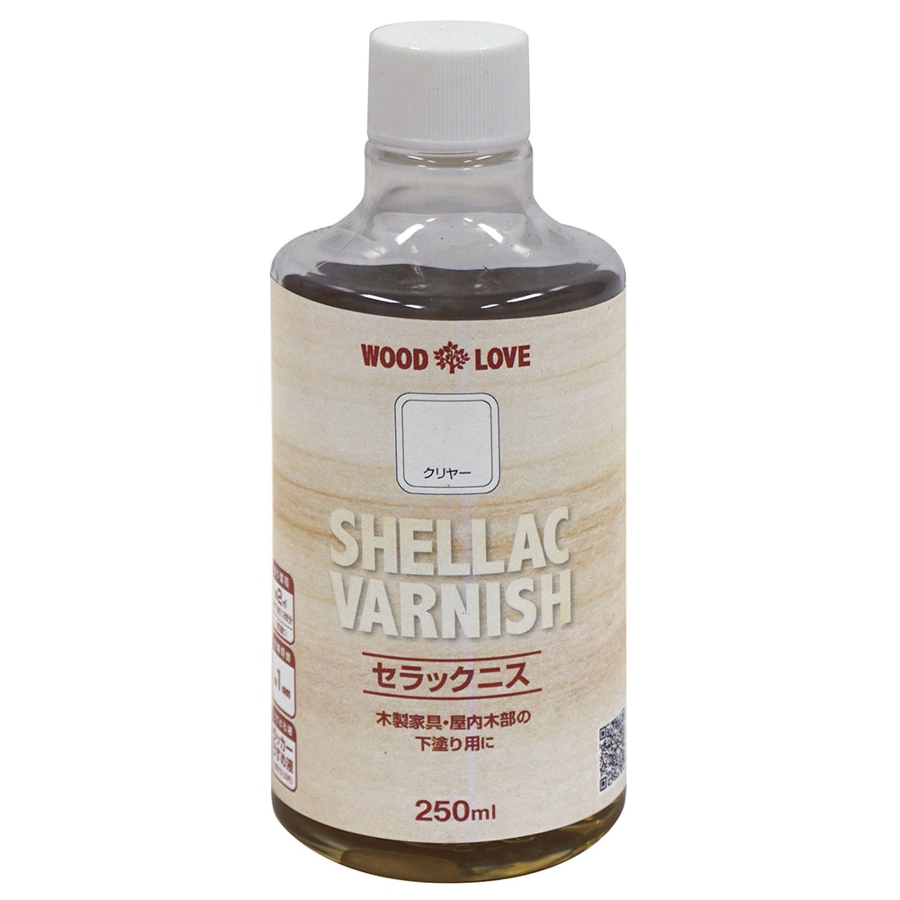 ニッペホームプロダクツ WOODLOVE　セラックニス クリヤー 250ml 250ml