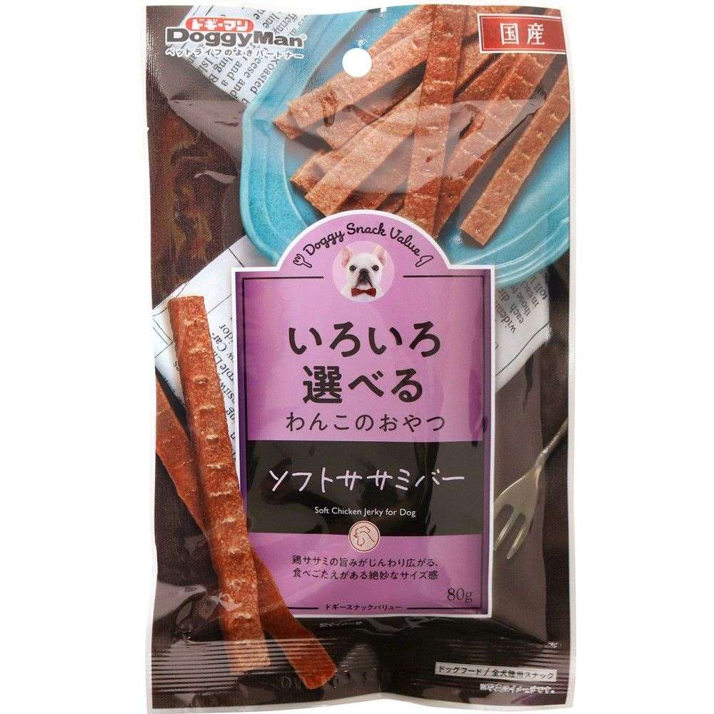 ドギースナック　ソフトササミバー　８０ｇ