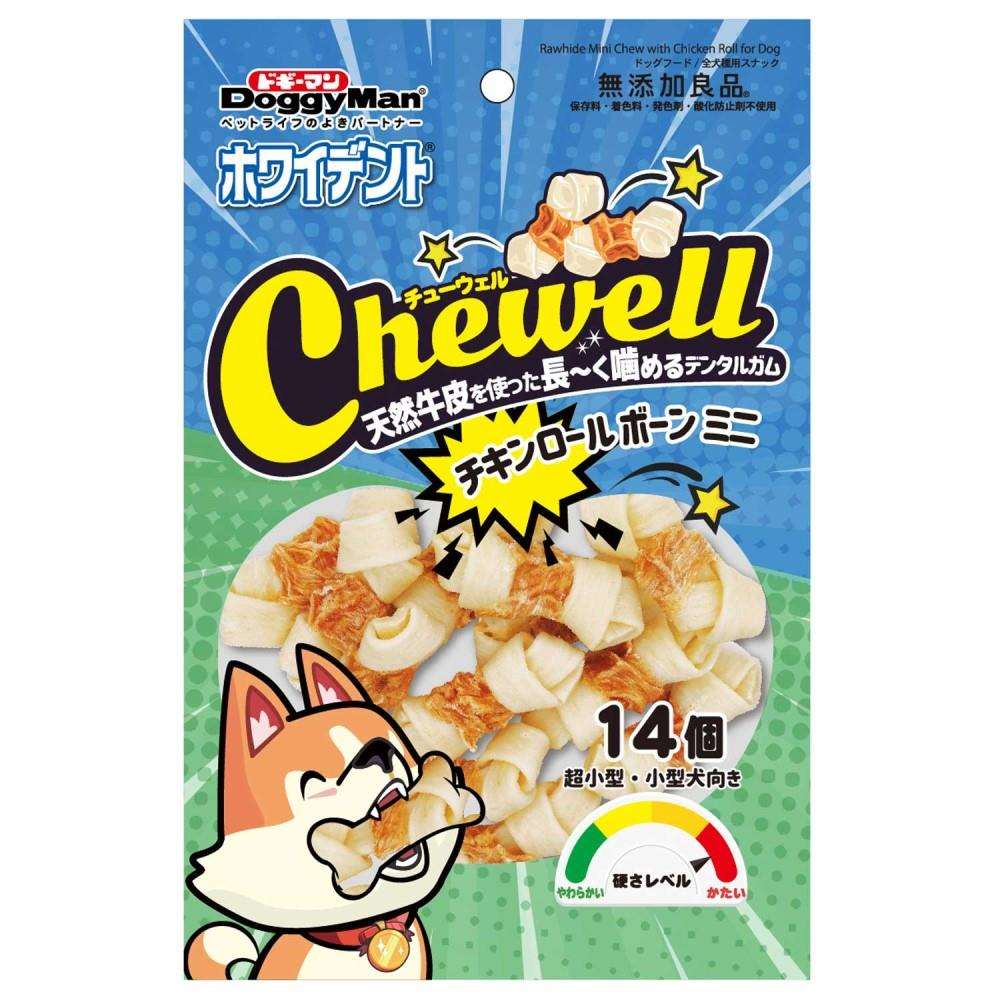 ドギーマンハヤシ　ホワイデント　Ｃｈｅｗｅｌｌ　チキンロールボーンミニ１４個