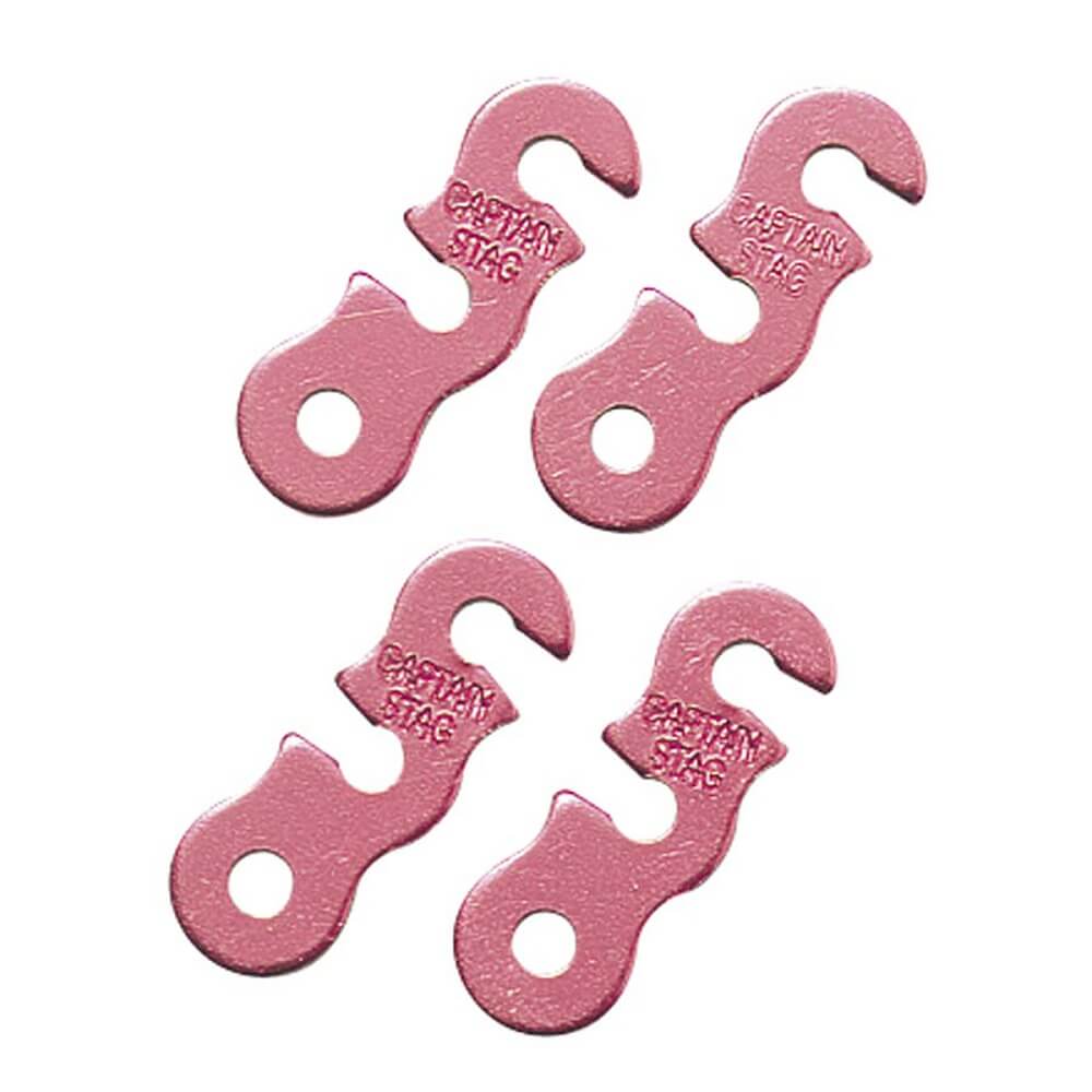 カラーアルミ製自在4個組(レッド) M-3253 レッド