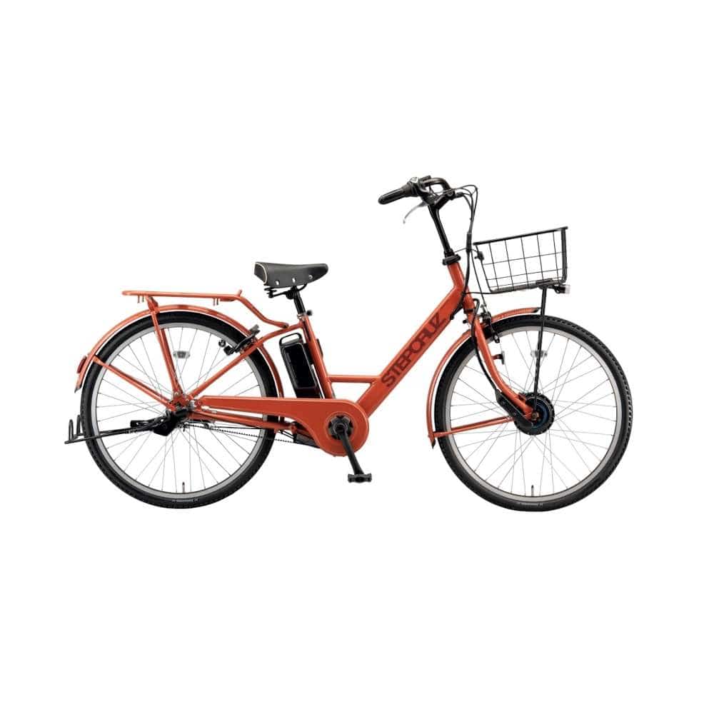 ２６インチ　ステップクルーズ e 　電動アシスト自転車　内装3段　バッテリーランプ　アンバーオレンジ アンバーオレンジ