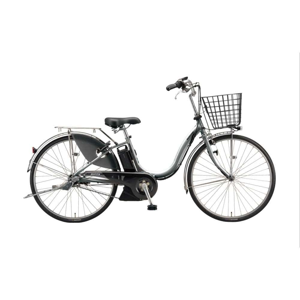 ２４インチ　アシスタU DX　電動アシスト自転車　内装3段　バッテリーランプ　シルバー シルバー 26インチ