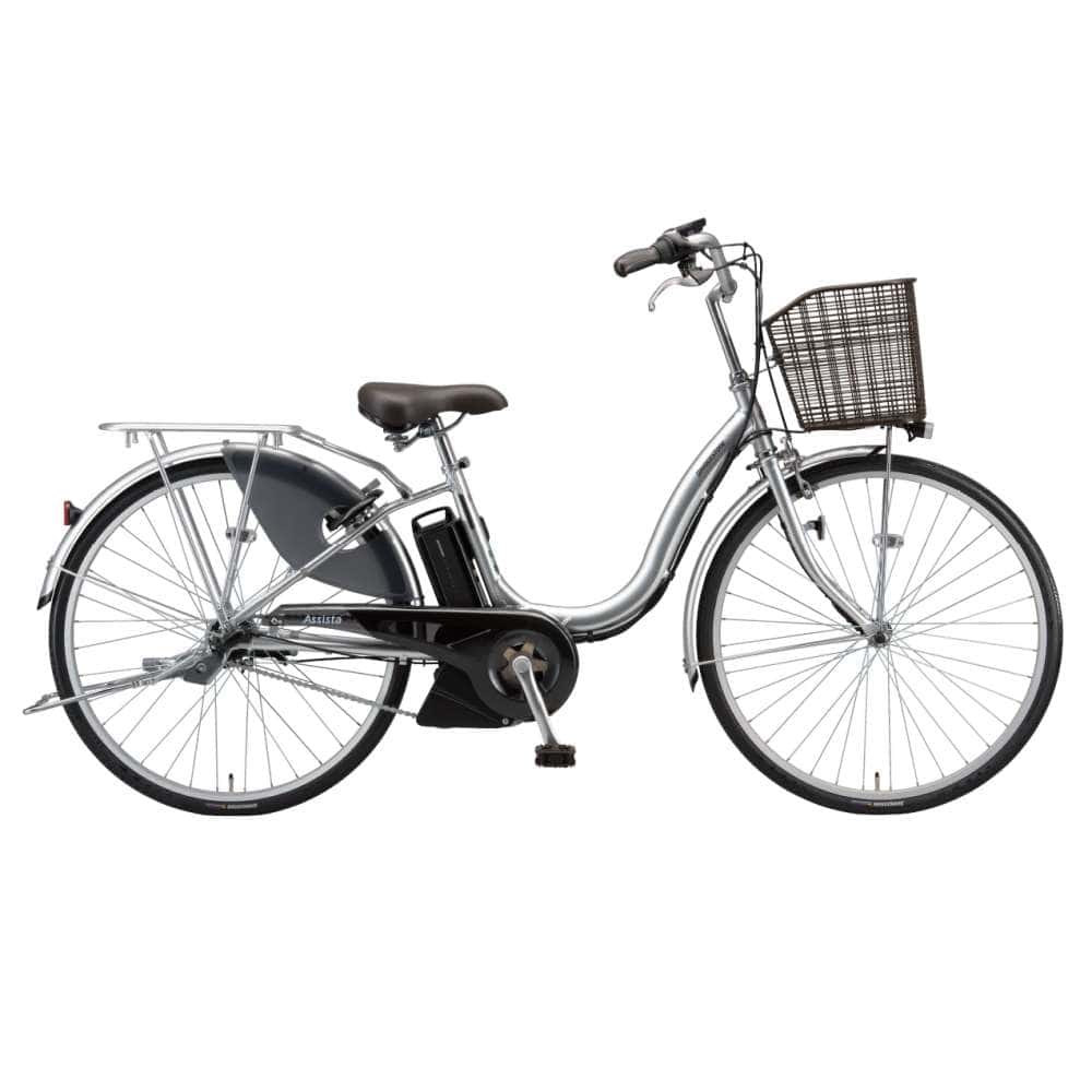 ２６インチ　アシスタU LT　電動アシスト自転車　内装3段　バッテリーランプ　シルバー シルバー 26インチ