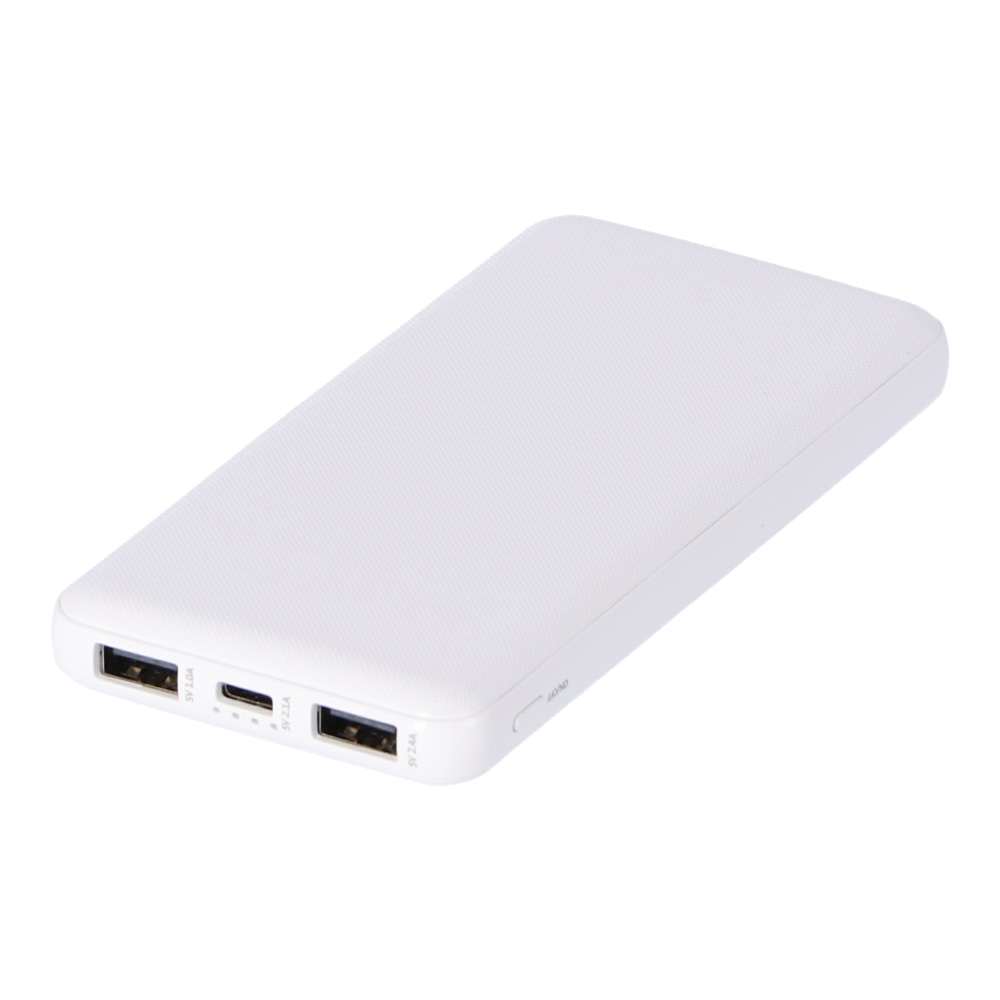 ライト付モバイルバッテリー１００００ｍＡｈ　ＨＤ－ＭＢ１００００ＰＴＷＨＫＮ ホワイト 10000mAh