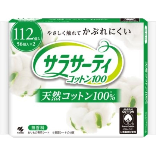 小林製薬 サラサーティ コットン100 無香料 112組 無香料 112組