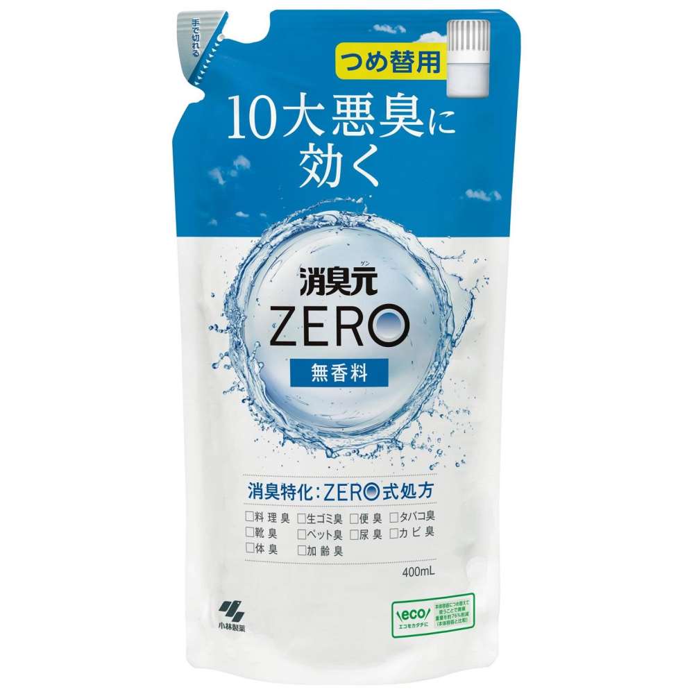 小林製薬　消臭元ＺＥＲＯ　詰替無香料４００ｍｌ 替