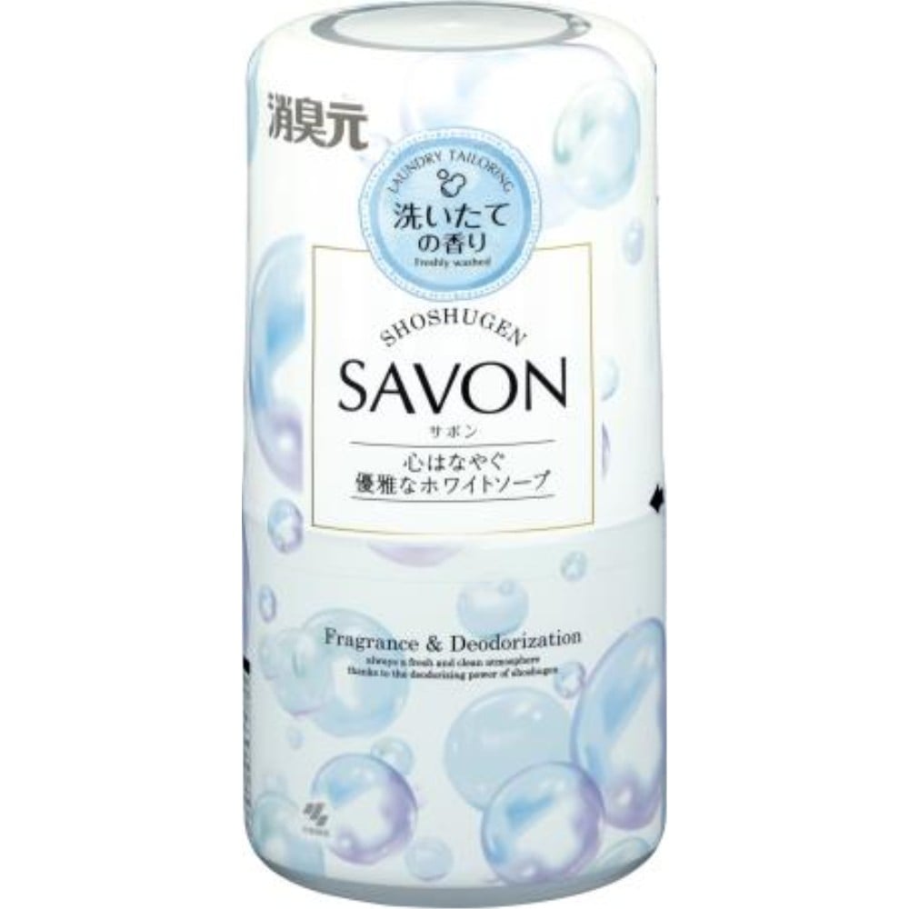 小林製薬　消臭元ＳＡＶＯＮ　心はなやぐ優雅なホワイトソープ　４００ｍｌ 本体
