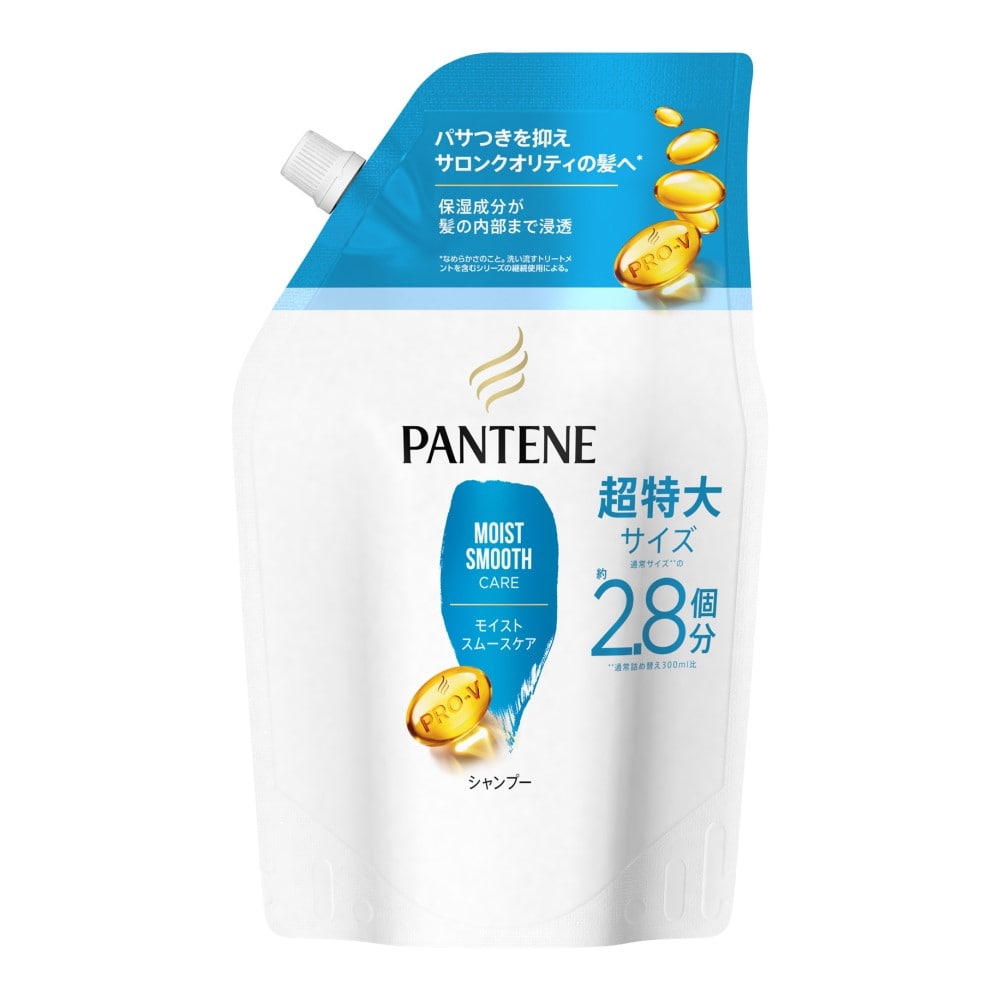 P&G　パンテーン　モイストスムースケア　シャンプー　つめかえ超特大　８６０ｍｌ