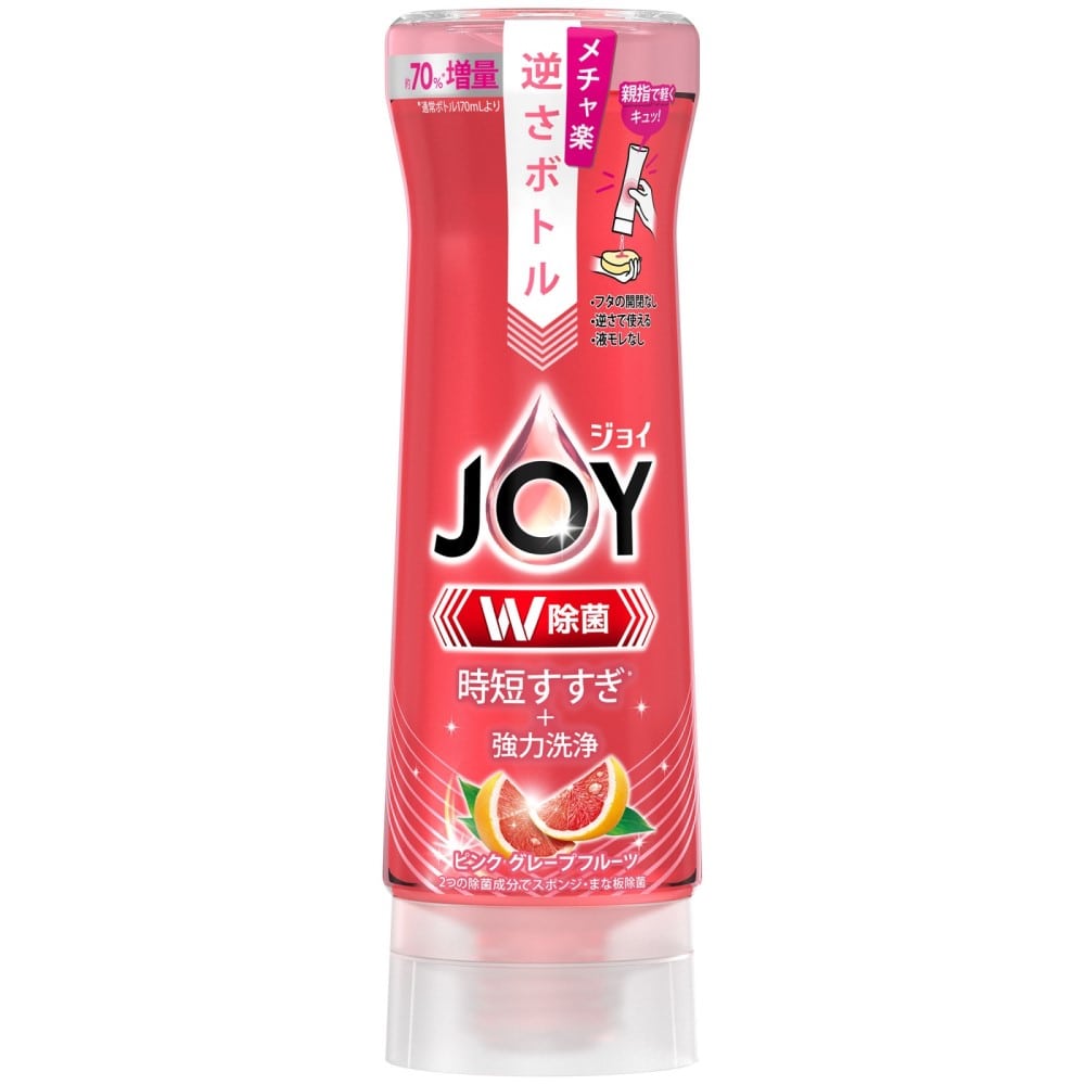 P&G 除菌ジョイコンパクト ピンクグレープフルーツの香り 逆さボトル 290ml ピンクグレープフルーツ ボトル290ml