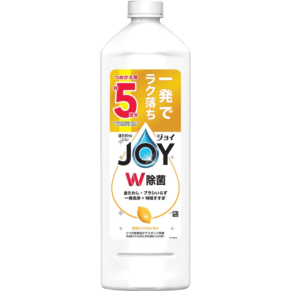 P&G　除菌ジョイコンパクト　レモン替特大６７０ｍｌ レモン