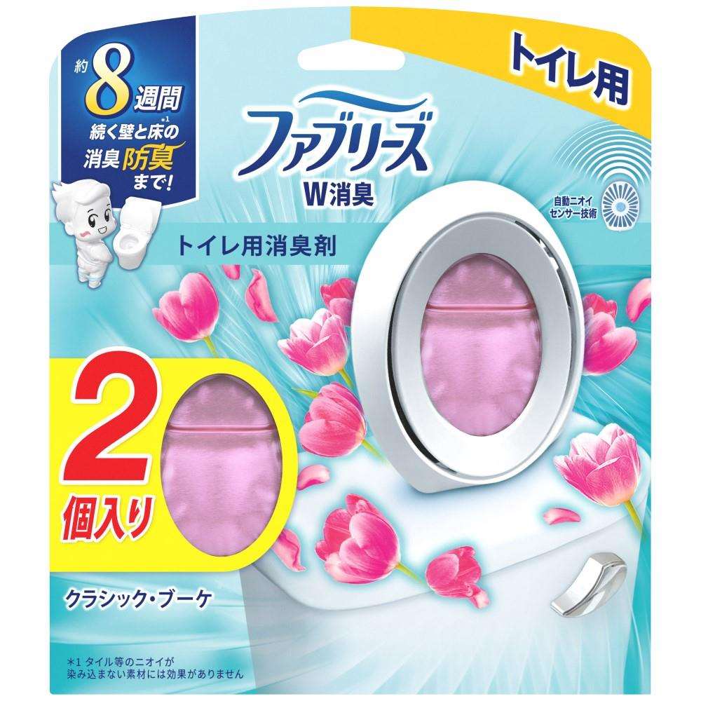 P&G　ファブリーズＷ消臭　トイレ用クラシック・ブーケ ６．３ｍｌ ×２Ｐ クラシック・ブーケ