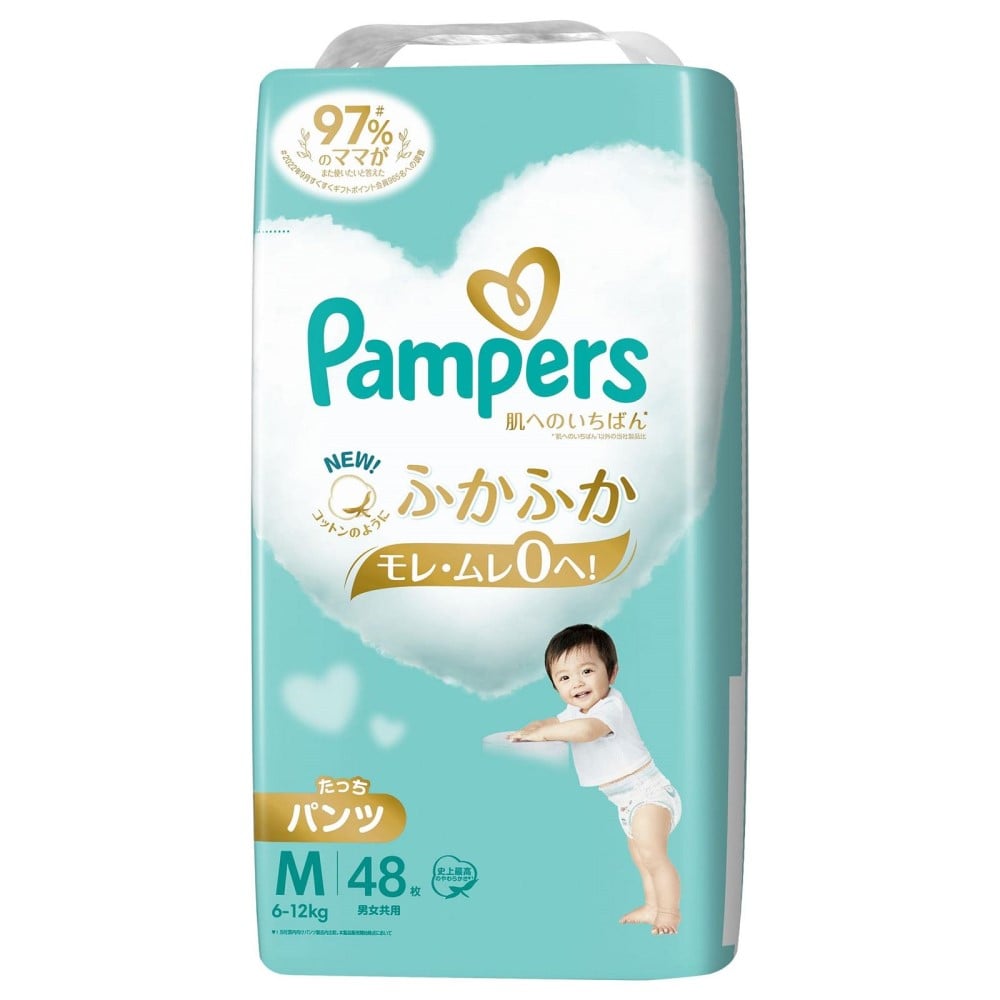 P&G パンパース 肌へのいちばんパンツ スーパージャンボ Ｍ たっち 48枚 M たっち 48枚