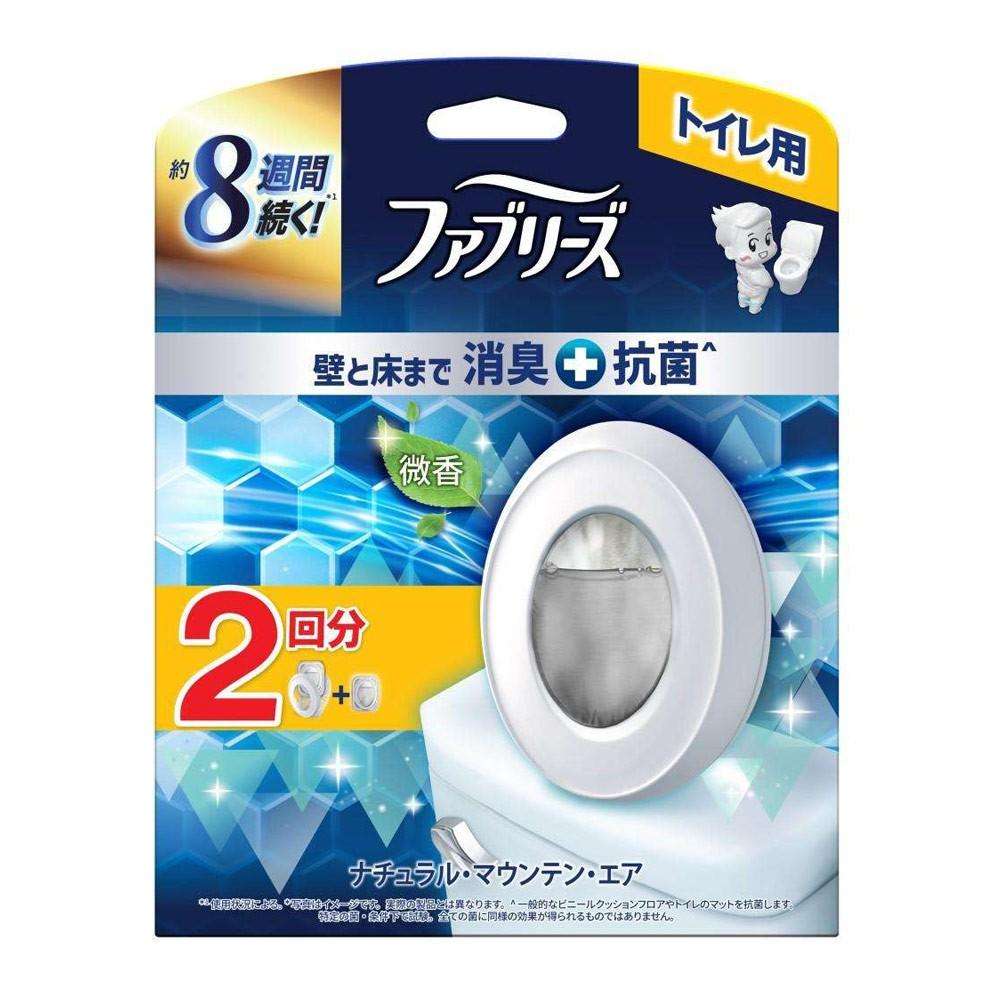 P&G　ファブリーズトイレ用　抗菌ナチュラル・マウンテン・エア　本体＆替１Ｐ ナチュラル・マウンテン・エア