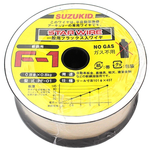 スズキット　Ｆ－１軟鋼０．８Ｘ０．８ＫＧ　ＰＦ－０１ PF-01