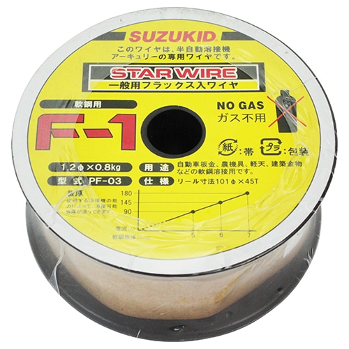 スズキット　Ｆ－１軟鋼１．２Ｘ０．８ＫＧ　ＰＦ－０３ PF-03