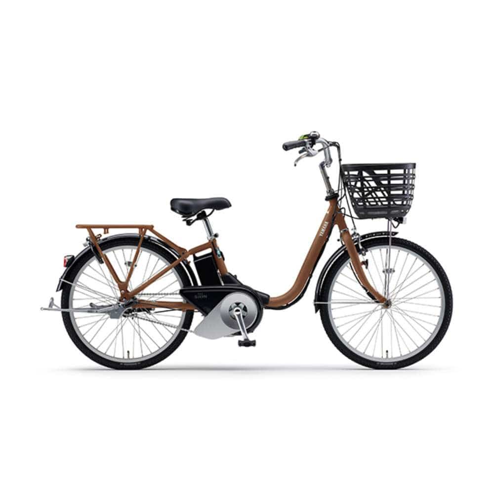 ２４インチ　PAS SION-U　電動アシスト自転車　内装3段 バッテリーランプ　マットナチュラルブラウン マットナチュラルブラウン 24インチ