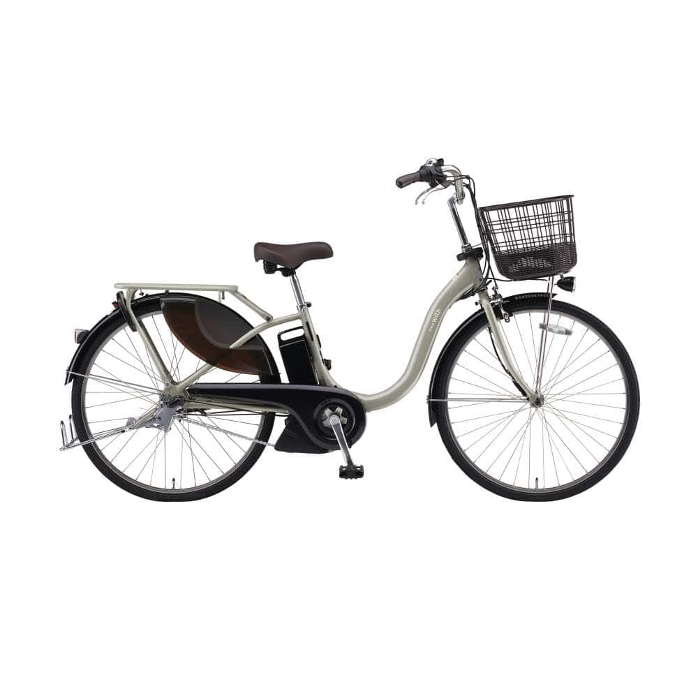 ２６インチ　ＰＡＳ　With　電動アシスト自転車　内装3段 バッテリーランプ　シャンパンシルバー シャンパンシルバー 26インチ