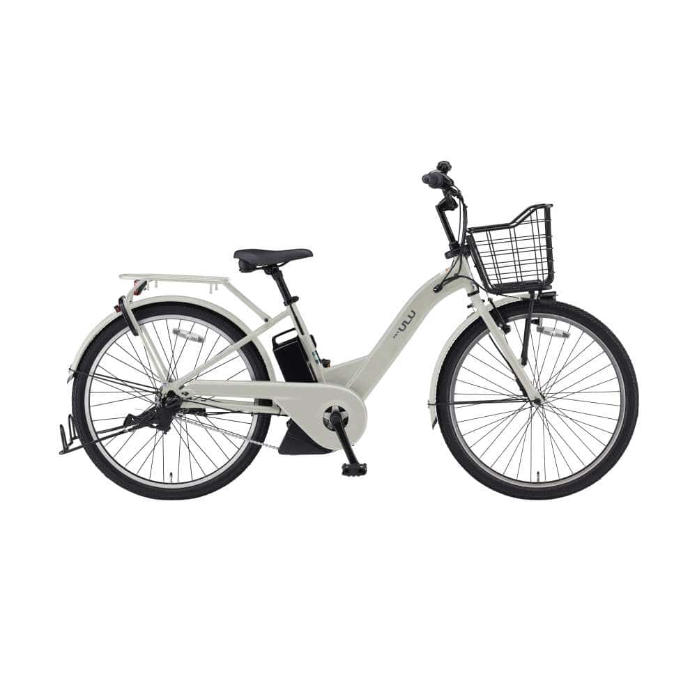 ２６インチ　PAS ULU　電動アシスト自転車　内装3段 バッテリーランプ　マットエクリュ マットエクリュ