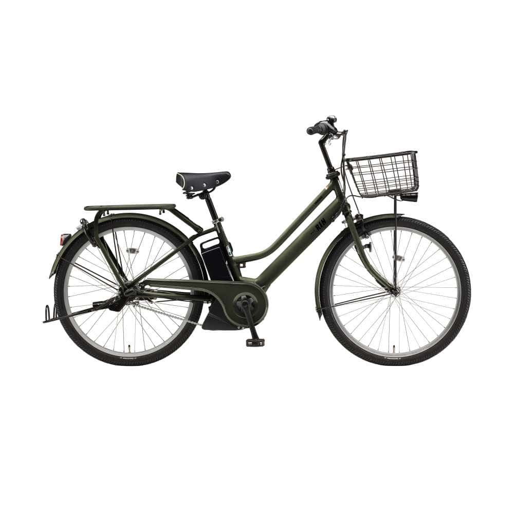 ２６インチ　PAS RIN　電動アシスト自転車　内装3段 バッテリーランプ　マットカーキグリーン マットカーキグリーン