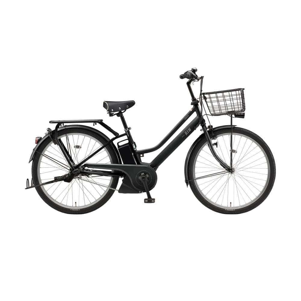 ２６インチ　PAS RIN　電動アシスト自転車　内装3段 バッテリーランプ　マットブラック マットブラック