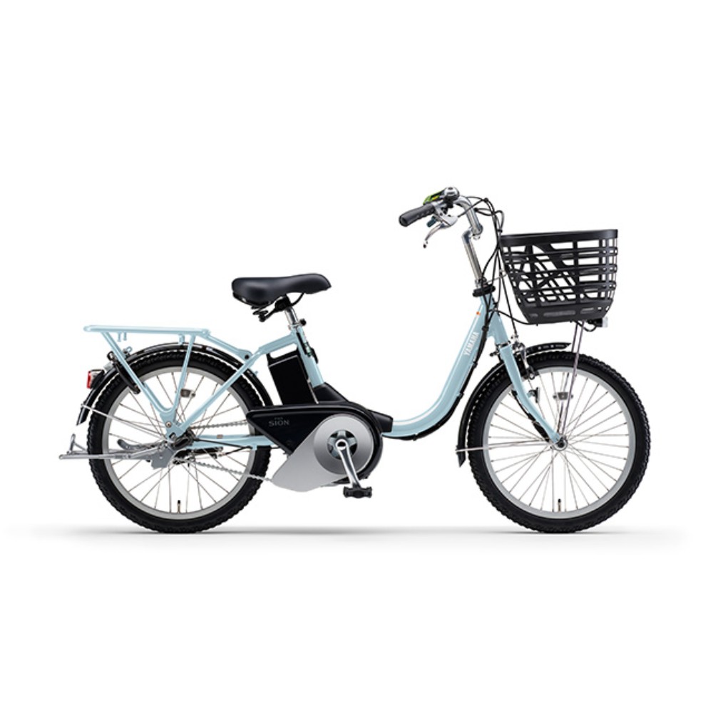 ２０インチ　PAS SION-U　電動アシスト自転車　内装3段 LEDバッテリーランプ　シアンブルー シアンブルー