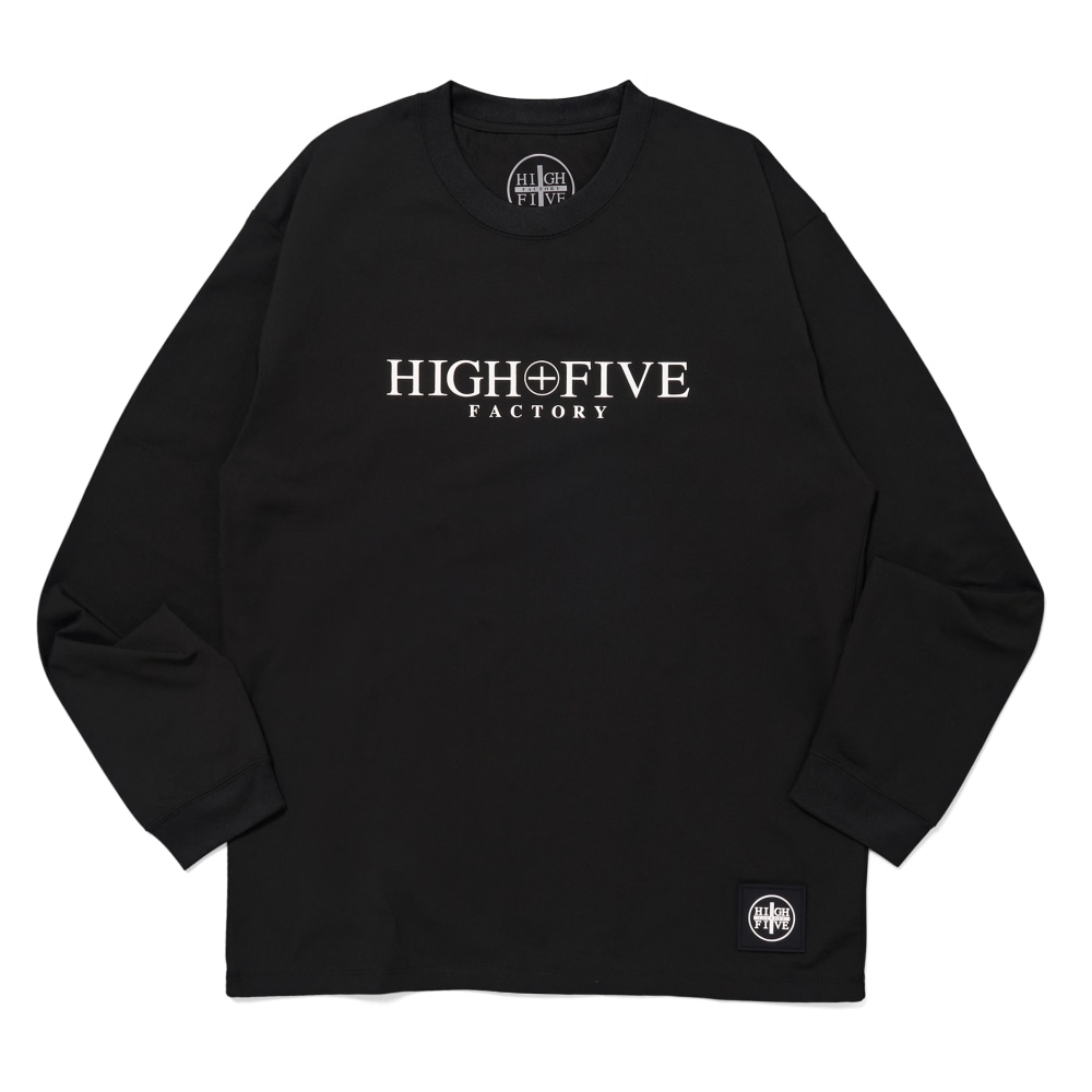 【アウトレット】HIGH FIVE FACTORY Logo Dry L/S T Shirts BLACK M (ロゴドライ長袖Tシャツ) M