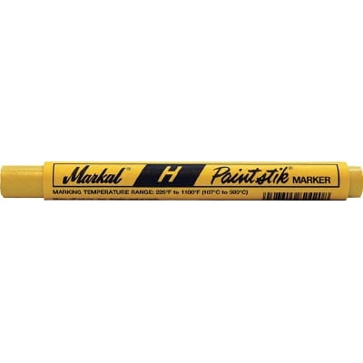 ■ＬＡＣＯ　Ｍａｒｋａｌ　耐熱マーカー　“ペイントスティック　Ｈ”　黄　１０７―５　81041 81041