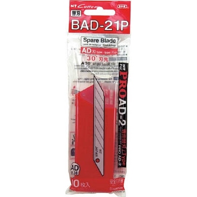 ＮＴ　替刃ＡＤ型１０枚入り３０度刃先　BAD21P BAD21P