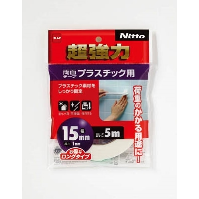 ニトムズ　超強力両面テーププラスチック用　１５×５　T4562 T4562