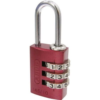 ＡＢＵＳ　ナンバー可変式南京錠　１４５－２０　レッド　145-20-RE 145-20-RE