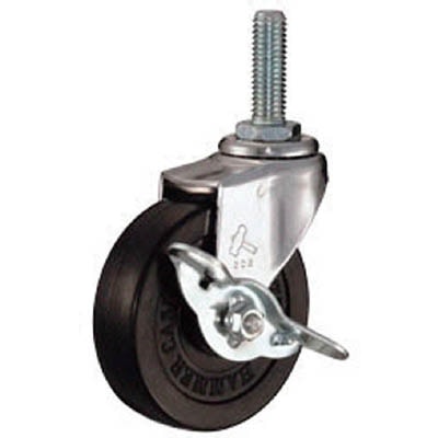 ハンマー　Ｅ型ねじ式　自在ＳＰ付　ゴム車　７５ｍｍ　Ｍ１２ＸＰ１．７５　415EAR75BAR01 415EAR75BAR01