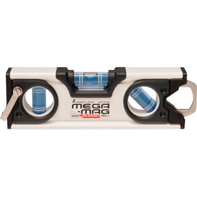 シンワ　ハンディレベル　ＭＥＧＡ‐ＭＡＧ　１５０ｍｍ白マグネット付　73132