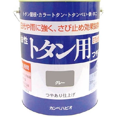 ＡＬＥＳＣＯ　カンペ　油性トタン用　３Ｌ　グレー　1305093 1305093