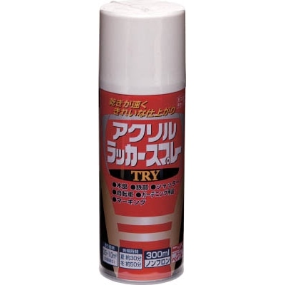 ニッぺ　アクリルラッカースプレーＴＲＹ　３００ｍｌ　透明クリヤー　222T005300 222T005300